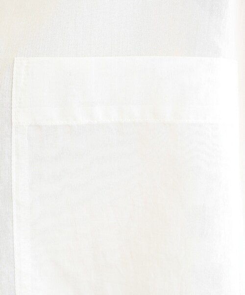 grove(グローブ)の「◆【接触冷感/マシンウォッシャブル】シアーオーバーシャツ(シャツ/ブラウス・レディース・オレンジ系/オフホワイト/ライトブルー/ブラウン系その他/ブラック・03/02/01/04/05)」の9枚目の写真