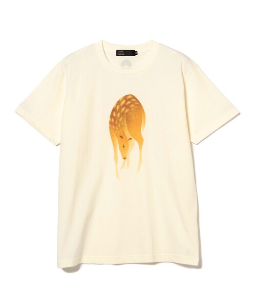 TOKYO CULTUART by BEAMS(トウキョウカルチャートバイビームス)の「【UNISEX】矢野恵司 / 鹿 Tee shirt(Tシャツ/カットソー・メンズ・イエロー系その他・M/L/XL/S)」の4枚目の写真