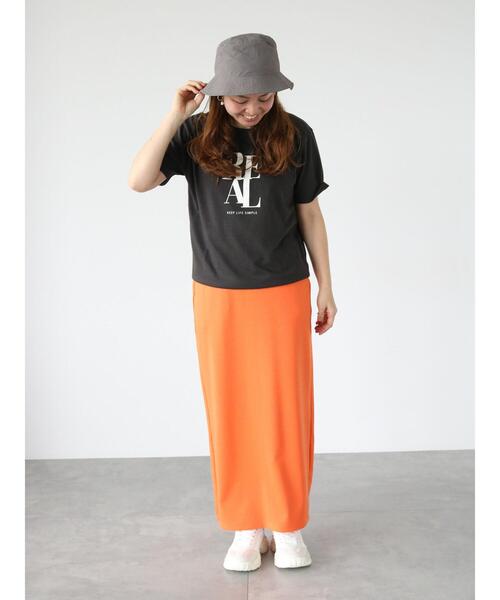 Lugnoncure（ルノンキュール）の「TCロゴプリントTシャツ（Tシャツ/カットソー・レディース・オフホワイト/チャコールグレー/ピンク・F）」の17枚目の写真