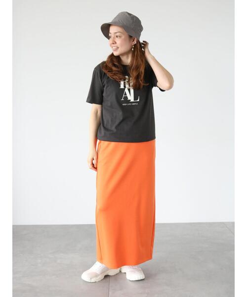 Lugnoncure（ルノンキュール）の「TCロゴプリントTシャツ（Tシャツ/カットソー・レディース・オフホワイト/チャコールグレー/ピンク・F）」の18枚目の写真