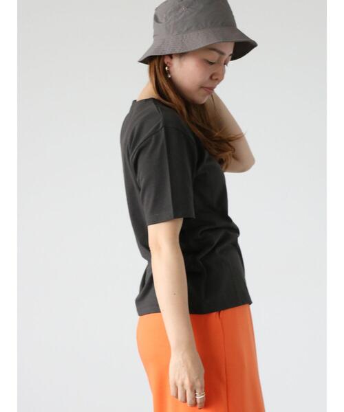 Lugnoncure（ルノンキュール）の「TCロゴプリントTシャツ（Tシャツ/カットソー・レディース・オフホワイト/チャコールグレー/ピンク・F）」の11枚目の写真