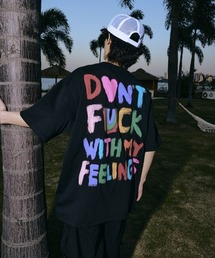 オーバーサイズ レインボーロゴバックプリントTシャツ
