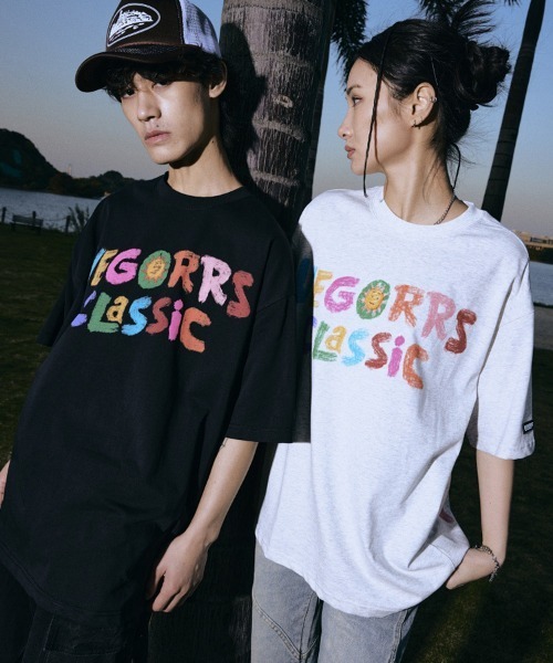 Ressaca(レサーカ)の「オーバーサイズ レインボーロゴバックプリントTシャツ(Tシャツ/カットソー・メンズ・オートミール/ブラック・M/L/XL)」の4枚目の写真