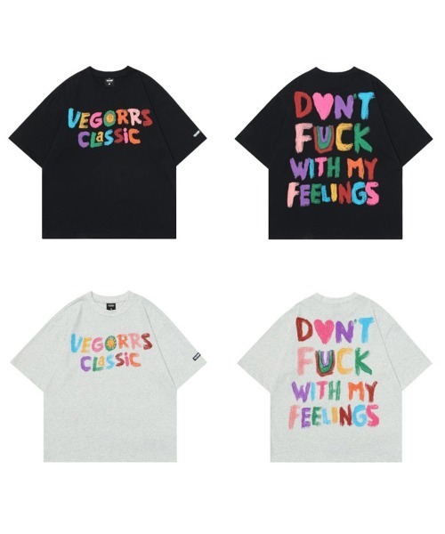 Ressaca(レサーカ)の「オーバーサイズ レインボーロゴバックプリントTシャツ(Tシャツ/カットソー・メンズ・オートミール/ブラック・M/L/XL)」の13枚目の写真