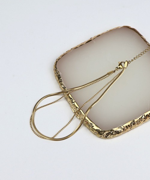 CEMONEMO（セモネモ）の「【金属アレルギー対応】 ２連 スネークチェーン アンクレット / サージカルステンレス 316L（アンクレット・レディース・ゴールド/ピンクゴールド/シルバー・FREE）」の11枚目の写真