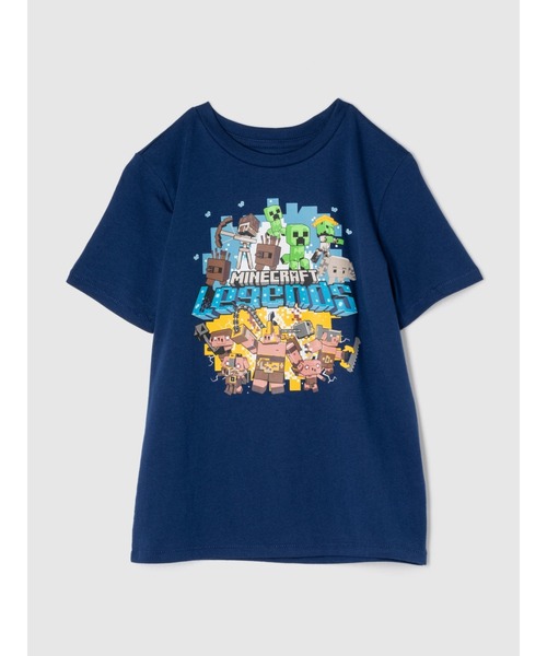 GAP(ギャップ)の「マインクラフト グラフィックTシャツ MINECRAFT(Tシャツ/カットソー・キッズ・ホワイト/ブラック/ブルー・110cm/160cm/120cm/130cm/140cm/150cm)」の3枚目の写真