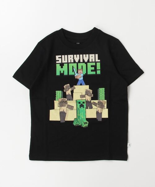 GAP(ギャップ)の「マインクラフト グラフィックTシャツ MINECRAFT(Tシャツ/カットソー・キッズ・ホワイト/ブラック/ブルー・110cm/160cm/120cm/130cm/140cm/150cm)」の4枚目の写真