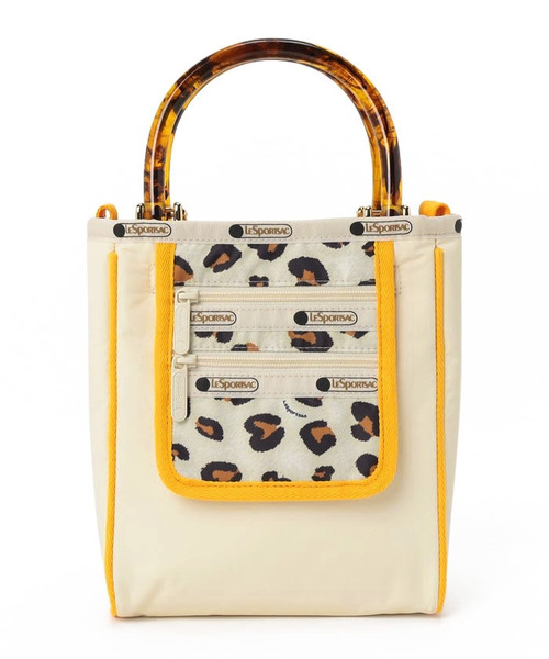 Yuki☺︎レスポートサック ☺︎アトリエ☺︎レオパード LeSportsac（レスポートサック）の「SM 2 ZIP POCKET TOTE