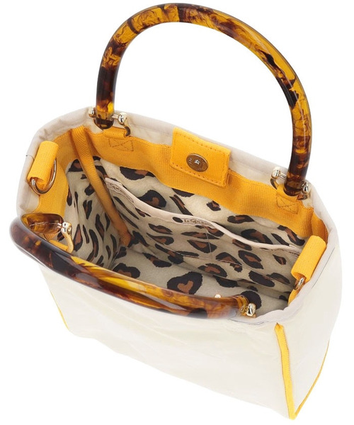 LeSportsac（レスポートサック）の「SM 2 ZIP POCKET TOTE クリーム