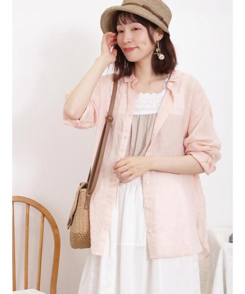 Samansa Mos2（サマンサ モスモス）の「パターンメッシュスクエアレースノースリーブ（Tシャツ/カットソー・レディース・ブラック/キナリ/ベージュ/ミント・F）」の3枚目の写真