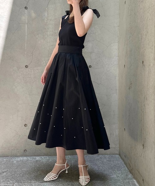 DEICY(デイシー)の「パールギャザースカート(スカート・レディース・ピンクベージュ/ブラック・0/1)」の13枚目の写真