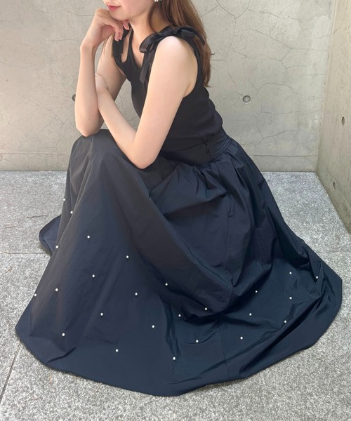 DEICY(デイシー)の「パールギャザースカート(スカート・レディース・ピンクベージュ/ブラック・0/1)」の17枚目の写真