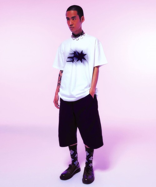 NICE GHOST CLUB(ナイスゴーストクラブ)の「【UNISEX】niceghostclub/MOVINGロゴT 2124388(Tシャツ/カットソー・レディース・ブラック/ホワイト・SMALL/MEDIUM/LARGE)」の6枚目の写真