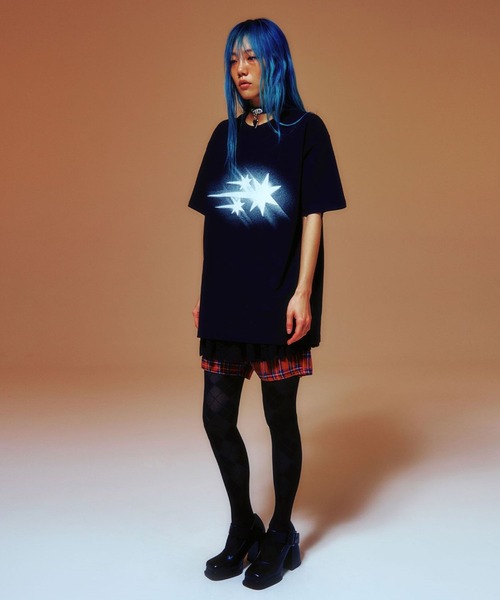 NICE GHOST CLUB(ナイスゴーストクラブ)の「【UNISEX】niceghostclub/MOVINGロゴT 2124388(Tシャツ/カットソー・レディース・ブラック/ホワイト・SMALL/MEDIUM/LARGE)」の8枚目の写真