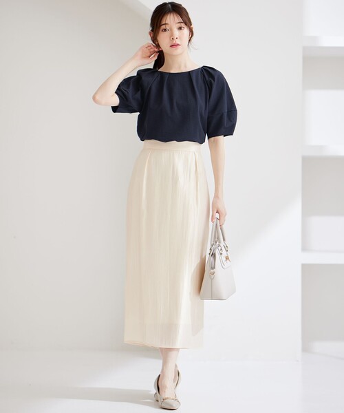 ANY SIS(エニィスィス)の「【洗える】ソフトグリッターペンシル スカート(スカート・レディース・黄土色系/アイボリー系・2/1/3)」の11枚目の写真
