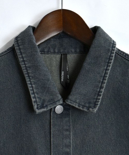 Starting Over(スターティングオーバー)の「denim fringe overdye vest/デニム フリンジ オーバーダイ ベスト(ベスト・メンズ・ブルー/ブラック・XL/L/M)」の4枚目の写真