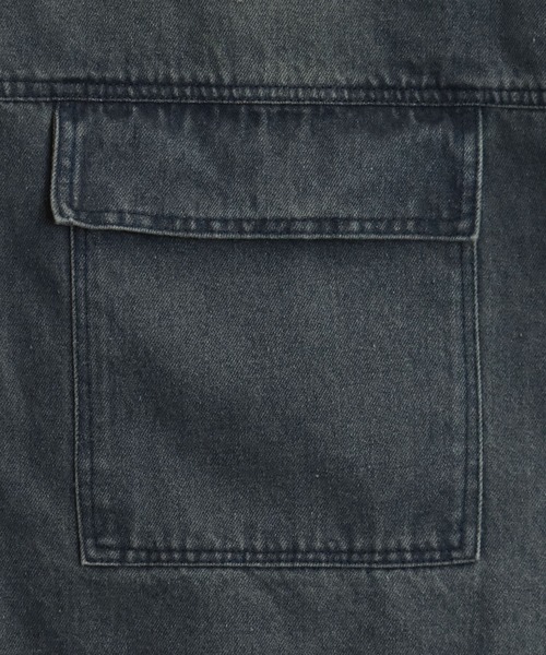 Starting Over(スターティングオーバー)の「denim fringe overdye vest/デニム フリンジ オーバーダイ ベスト(ベスト・メンズ・ブルー/ブラック・XL/L/M)」の6枚目の写真