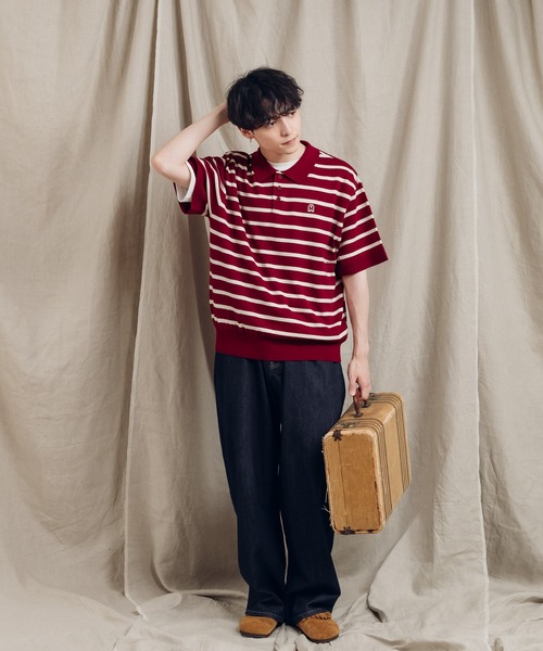 MUHET（ミュエータ）の「アソートニットポロシャツ（ポロシャツ・レディース・ブラック/ベージュ/ネイビー/カーキ/ボルドー・X-LARGE/MEDIUM）」の20枚目の写真