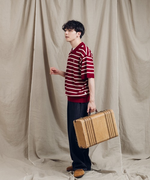 MUHET（ミュエータ）の「アソートニットポロシャツ（ポロシャツ・レディース・ブラック/ベージュ/ネイビー/カーキ/ボルドー・X-LARGE/MEDIUM）」の21枚目の写真