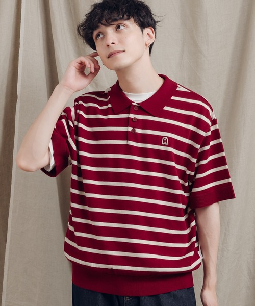 MUHET（ミュエータ）の「アソートニットポロシャツ（ポロシャツ・レディース・ブラック/ベージュ/ネイビー/カーキ/ボルドー・X-LARGE/MEDIUM）」の17枚目の写真