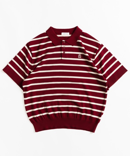 MUHET（ミュエータ）の「アソートニットポロシャツ（ポロシャツ・レディース・ブラック/ベージュ/ネイビー/カーキ/ボルドー・X-LARGE/MEDIUM）」の9枚目の写真