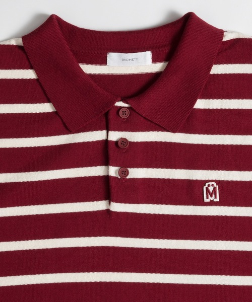 MUHET（ミュエータ）の「アソートニットポロシャツ（ポロシャツ・レディース・ブラック/ベージュ/ネイビー/カーキ/ボルドー・X-LARGE/MEDIUM）」の11枚目の写真