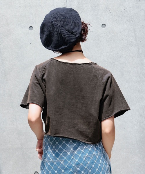 PAGEBOY(ページボーイ)の「ヴィンテージシシュウゲームミニウラケ(Tシャツ/カットソー・レディース・チャコールグレー/グリーン/オートミール・FREE)」の9枚目の写真