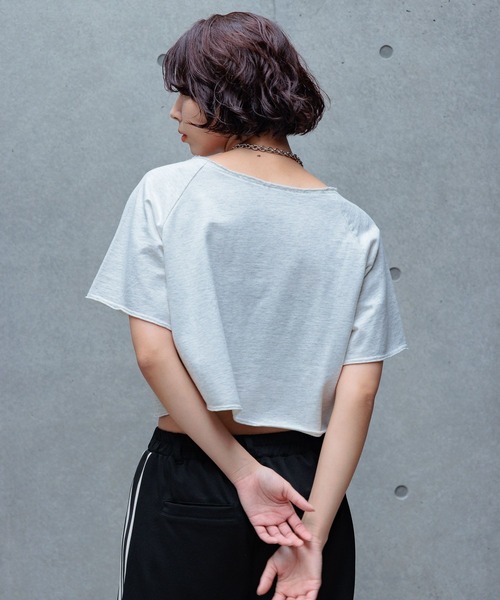 PAGEBOY(ページボーイ)の「ヴィンテージシシュウゲームミニウラケ(Tシャツ/カットソー・レディース・チャコールグレー/グリーン/オートミール・FREE)」の13枚目の写真