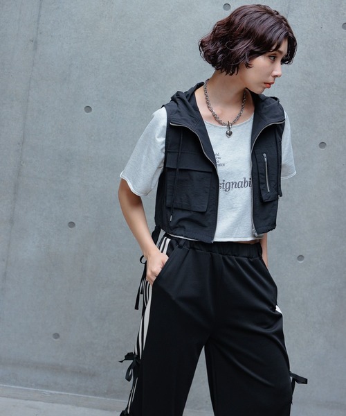 PAGEBOY(ページボーイ)の「ヴィンテージシシュウゲームミニウラケ(Tシャツ/カットソー・レディース・チャコールグレー/グリーン/オートミール・FREE)」の14枚目の写真