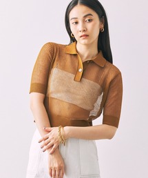 BABYLONE | シアーポロニットプルオーバー(ニット/セーター)