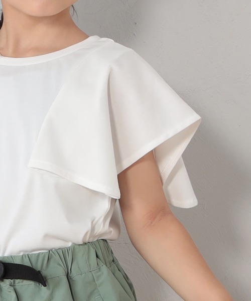 FOUND GOOD（ファウンドグッド）の「K/ソデスクエアNS（Tシャツ/カットソー・キッズ・ブラック/ホワイト系5/オレンジ系5・150cm/140cm/130cm/120cm/110cm）」の5枚目の写真