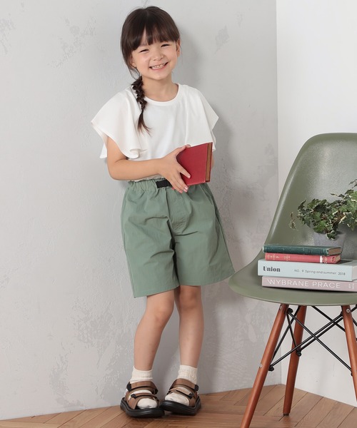 FOUND GOOD（ファウンドグッド）の「K/ソデスクエアNS（Tシャツ/カットソー・キッズ・ブラック/ホワイト系5/オレンジ系5・150cm/140cm/130cm/120cm/110cm）」の6枚目の写真