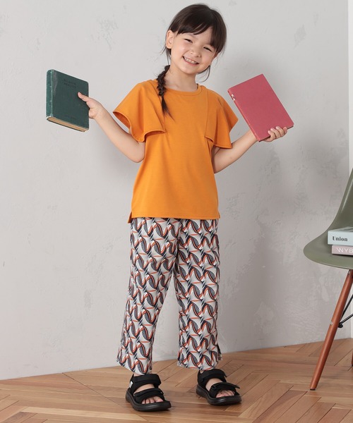 FOUND GOOD（ファウンドグッド）の「K/ソデスクエアNS（Tシャツ/カットソー・キッズ・ブラック/ホワイト系5/オレンジ系5・150cm/140cm/130cm/120cm/110cm）」の12枚目の写真