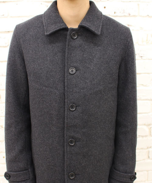 CIAOPANIC（チャオパニック）の「【Ciaopanic】ウールメルトンステンカラーコート（ステンカラーコート・メンズ・チャコールグレー/オリーブ/ネイビー/キャメル・MEDIUM/LARGE）」の9枚目の写真
