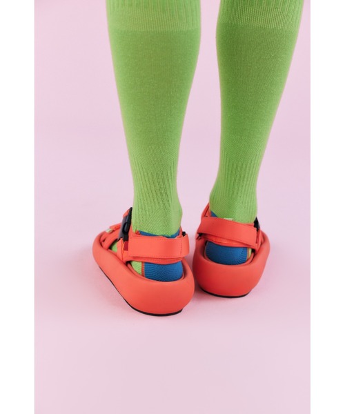 nagonstans(ナゴンスタンス)の「ベルクロ Sandal(サンダル・レディース・ブラック/オレンジ・23cm/24cm/25cm)」の5枚目の写真