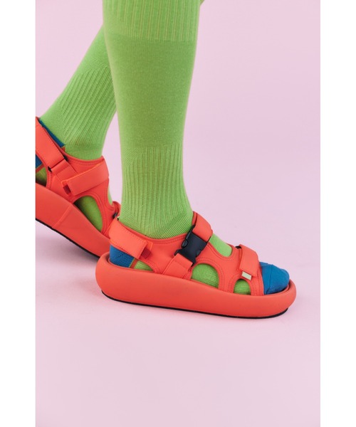 nagonstans(ナゴンスタンス)の「ベルクロ Sandal(サンダル・レディース・ブラック/オレンジ・23cm/24cm/25cm)」の7枚目の写真