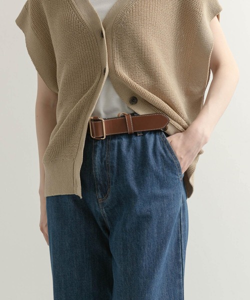 URBAN RESEARCH DOORS(アーバンリサーチドアーズ)の「ステッチベルト(ベルト・レディース・ブラック/ダークブラウン・ONE)」の1枚目の写真