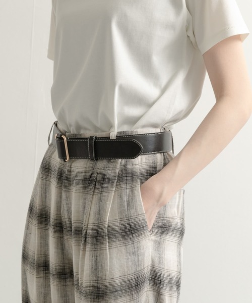 URBAN RESEARCH DOORS(アーバンリサーチドアーズ)の「ステッチベルト(ベルト・レディース・ブラック/ダークブラウン・ONE)」の2枚目の写真