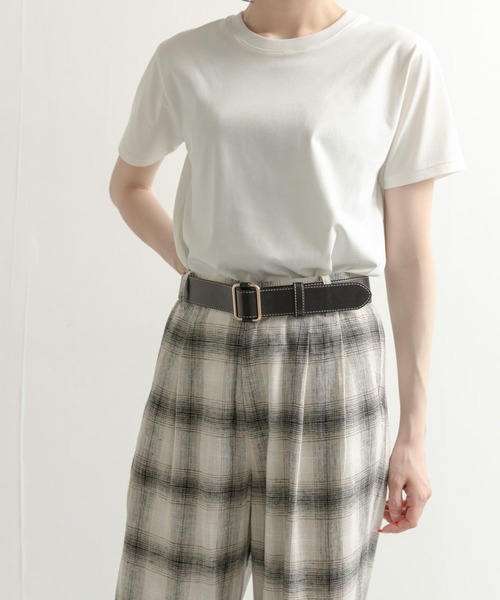 URBAN RESEARCH DOORS(アーバンリサーチドアーズ)の「ステッチベルト(ベルト・レディース・ブラック/ダークブラウン・ONE)」の6枚目の写真