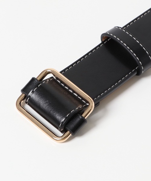 URBAN RESEARCH DOORS(アーバンリサーチドアーズ)の「ステッチベルト(ベルト・レディース・ブラック/ダークブラウン・ONE)」の5枚目の写真