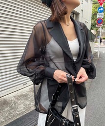 SPIRALGIRL | シアーテーラーオーバージャケット(テーラードジャケット)