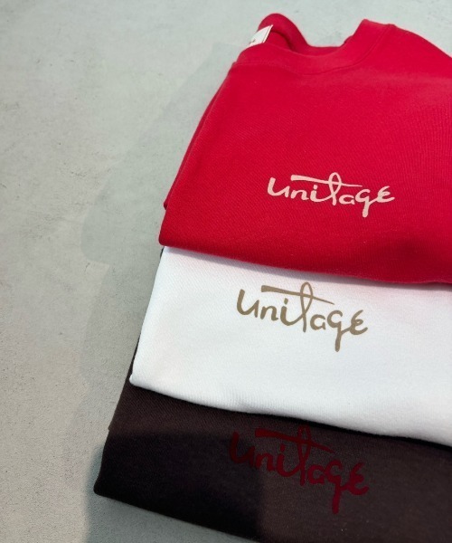 Unitage(ユニテージ)の「フロッキープリントノースリTEE(Tシャツ/カットソー・レディース・ダークブラウン/ホワイト/レッド・FREE)」の7枚目の写真