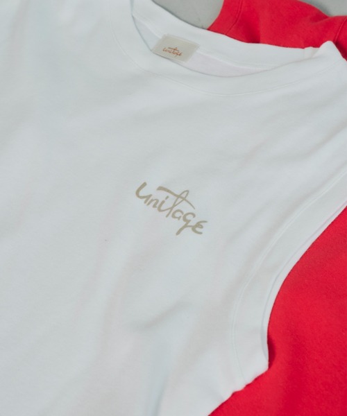 Unitage(ユニテージ)の「フロッキープリントノースリTEE(Tシャツ/カットソー・レディース・ダークブラウン/ホワイト/レッド・FREE)」の15枚目の写真