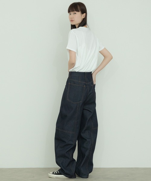 ≪セットアップ対応≫【S,Mサイズ展開あり】センターシームデニム