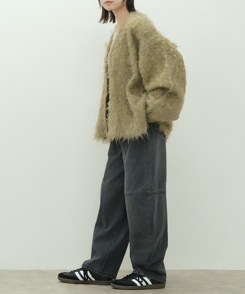 CTHY ウールライクセンターシームサルエルパンツ ブラック M Amazon.co.jp: オーダー品サルエル パンツ デニム 黒 ブラック