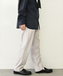 SHIPS any: 〈洗濯機可能・ストレッチ・撥水〉SOLOTEX(R) 2タック ウーリック セミワイド イージーパンツ (セットアップ対応)◇