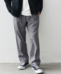 SHIPS any: 〈洗濯機可能・ストレッチ・撥水〉SOLOTEX(R) 2タック ウーリック セミワイド イージーパンツ (セットアップ対応)◇