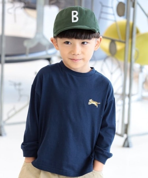 BEAMS mini(ビームスミニ)の「BEAMS mini / アルファベット ワッペン ツイルキャップ 2024FW(キャップ・キッズ・その他/ネイビー/ピンク/グリーン・F(52~54㎝))」の5枚目の写真
