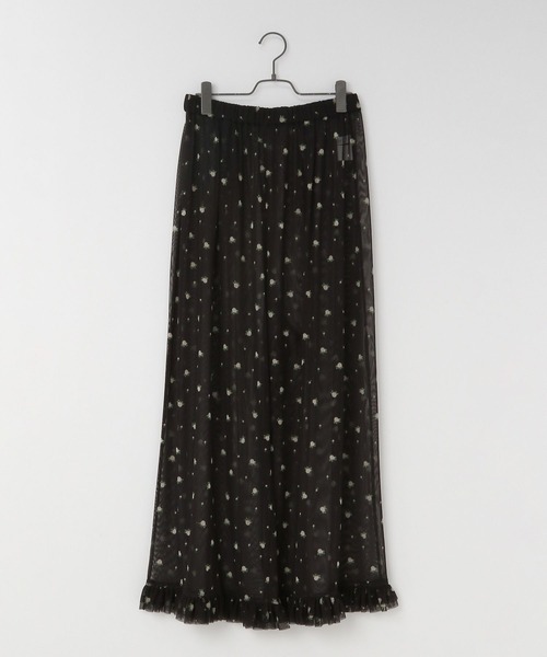 yuw（ユウ）の「フラワーチュールパンツ 131383（その他パンツ・レディース・ブラック/ベージュ・FREE）」の20枚目の写真