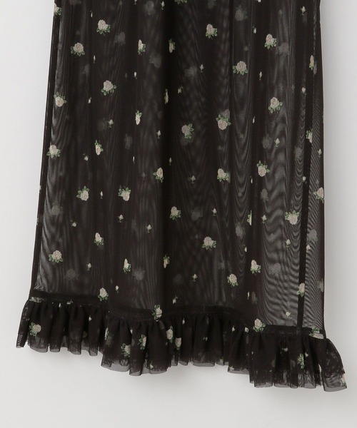 yuw（ユウ）の「フラワーチュールパンツ 131383（その他パンツ・レディース・ブラック/ベージュ・FREE）」の18枚目の写真